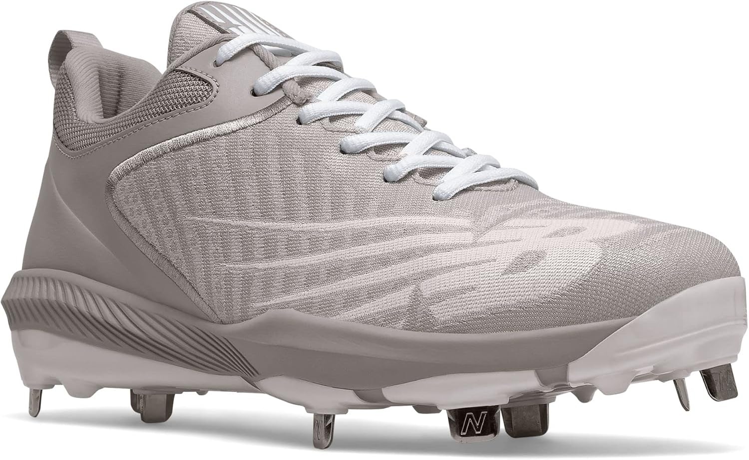 image:imageNew Balance Mens FuelCell 4040 V6 Metal Baseball ShoesGreyWhite