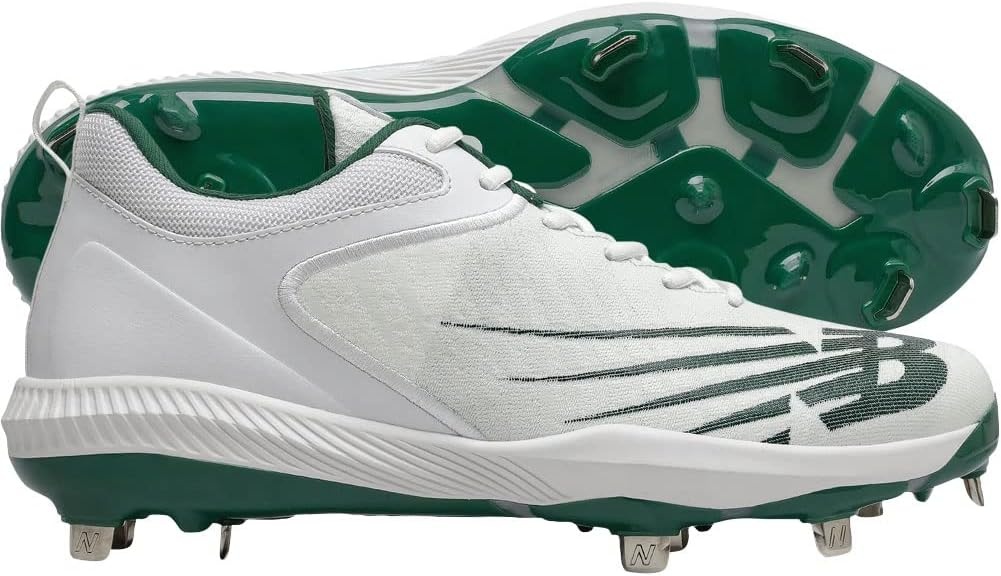 image:imageNew Balance Mens FuelCell 4040 V6 Metal Baseball ShoesTeam Forest GreenWhite