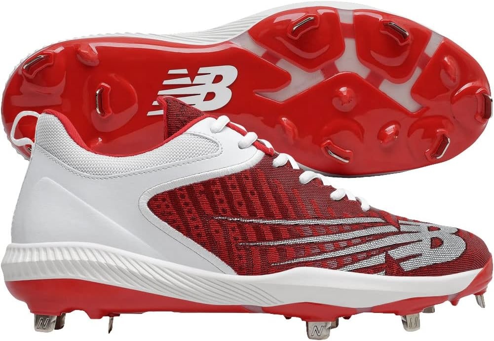 image:imageNew Balance Mens FuelCell 4040 V6 Metal Baseball ShoesTeam RedWhite