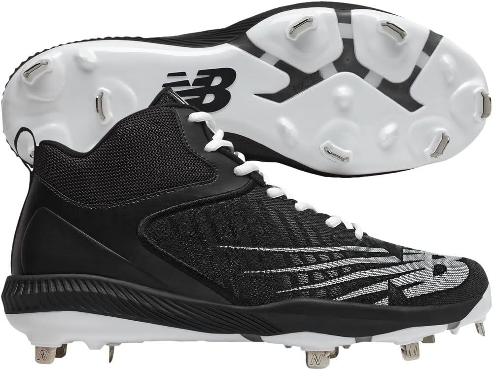 image:imageNew Balance Mens FuelCell 4040 V6 MidMetal Baseball ShoesBlackWhite