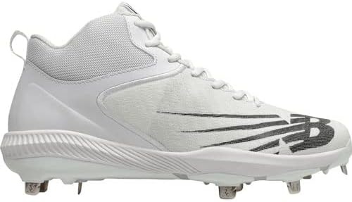 image:imageNew Balance Mens FuelCell 4040 V6 MidMetal Baseball ShoesWhiteBlack