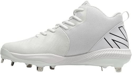 image:imageNew Balance Mens FuelCell 4040 V6 MidMetal Baseball ShoesWhiteBlack