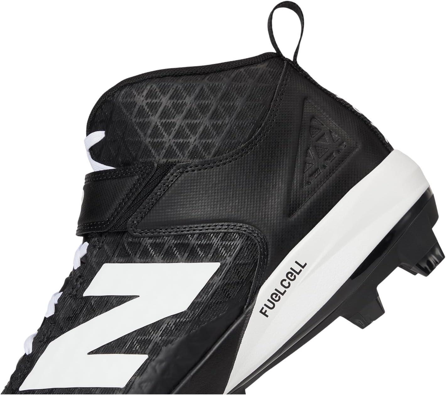 image:imageNew Balance Mens FuelCell 4040 V8 MidMolded Baseball CleatsBlackWhite