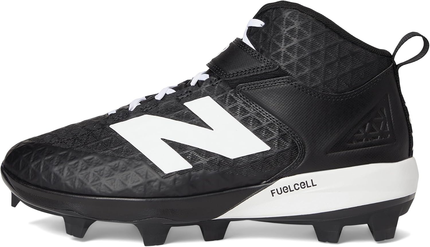 image:imageNew Balance Mens FuelCell 4040 V8 MidMolded Baseball CleatsBlackWhite