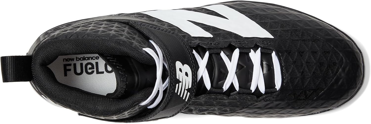 image:imageNew Balance Mens FuelCell 4040 V8 MidMolded Baseball CleatsBlackWhite