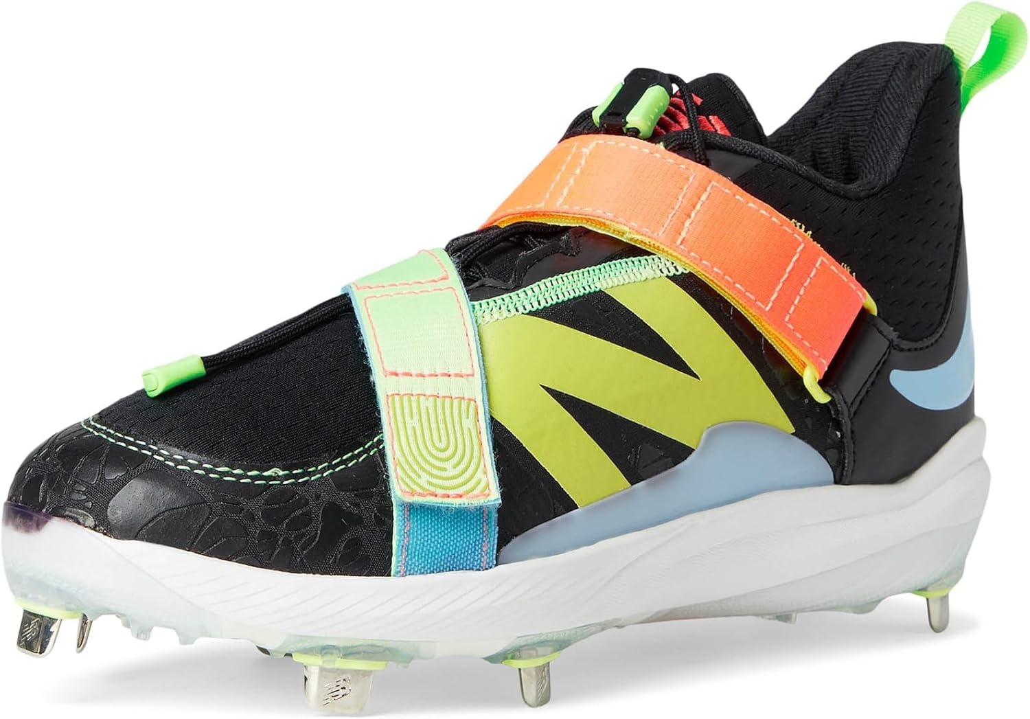 image:imageNew Balance Mens FuelCell Lindor V2 Metal Baseball ShoesBlackNeon Dragonfly