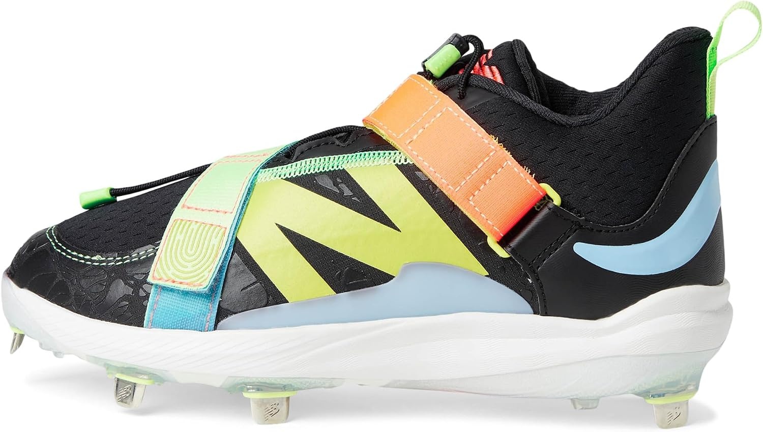 image:imageNew Balance Mens FuelCell Lindor V2 Metal Baseball ShoesBlackNeon Dragonfly