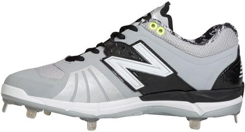 image:imageNew Balance Mens L3000V2 Metal Low Baseball CleatsGreyBlack