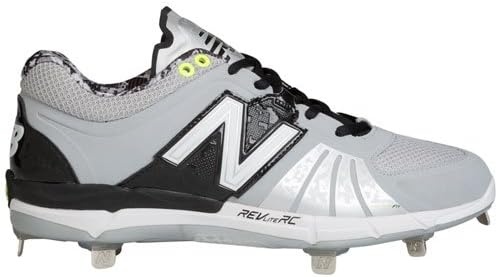 image:imageNew Balance Mens L3000V2 Metal Low Baseball CleatsGreyBlack