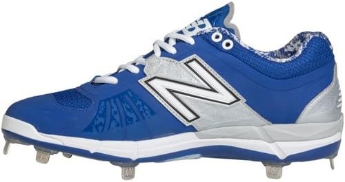 image:imageNew Balance Mens L3000V2 Metal Low Baseball CleatsRoyalSilver