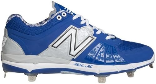 image:imageNew Balance Mens L3000V2 Metal Low Baseball CleatsRoyalSilver