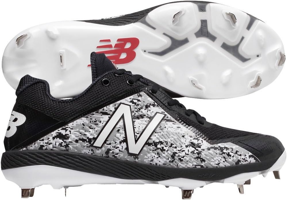 image:imageNew Balance Mens L4040v4 Metal Baseball ShoeBlackCamo Green