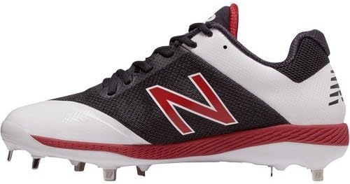 image:imageNew Balance Mens L4040v4 Metal Baseball ShoeBlackRedWhite