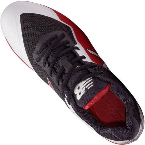 image:imageNew Balance Mens L4040v4 Metal Baseball ShoeBlackRedWhite