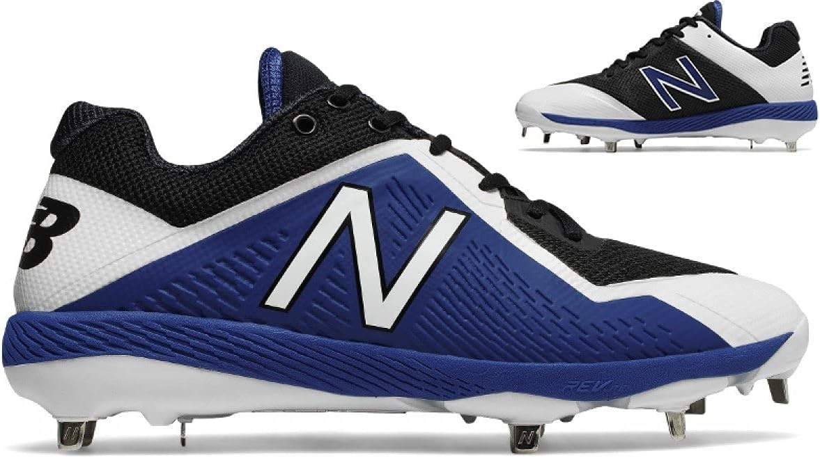 image:imageNew Balance Mens L4040v4 Metal Baseball ShoeBlackTeam Royal