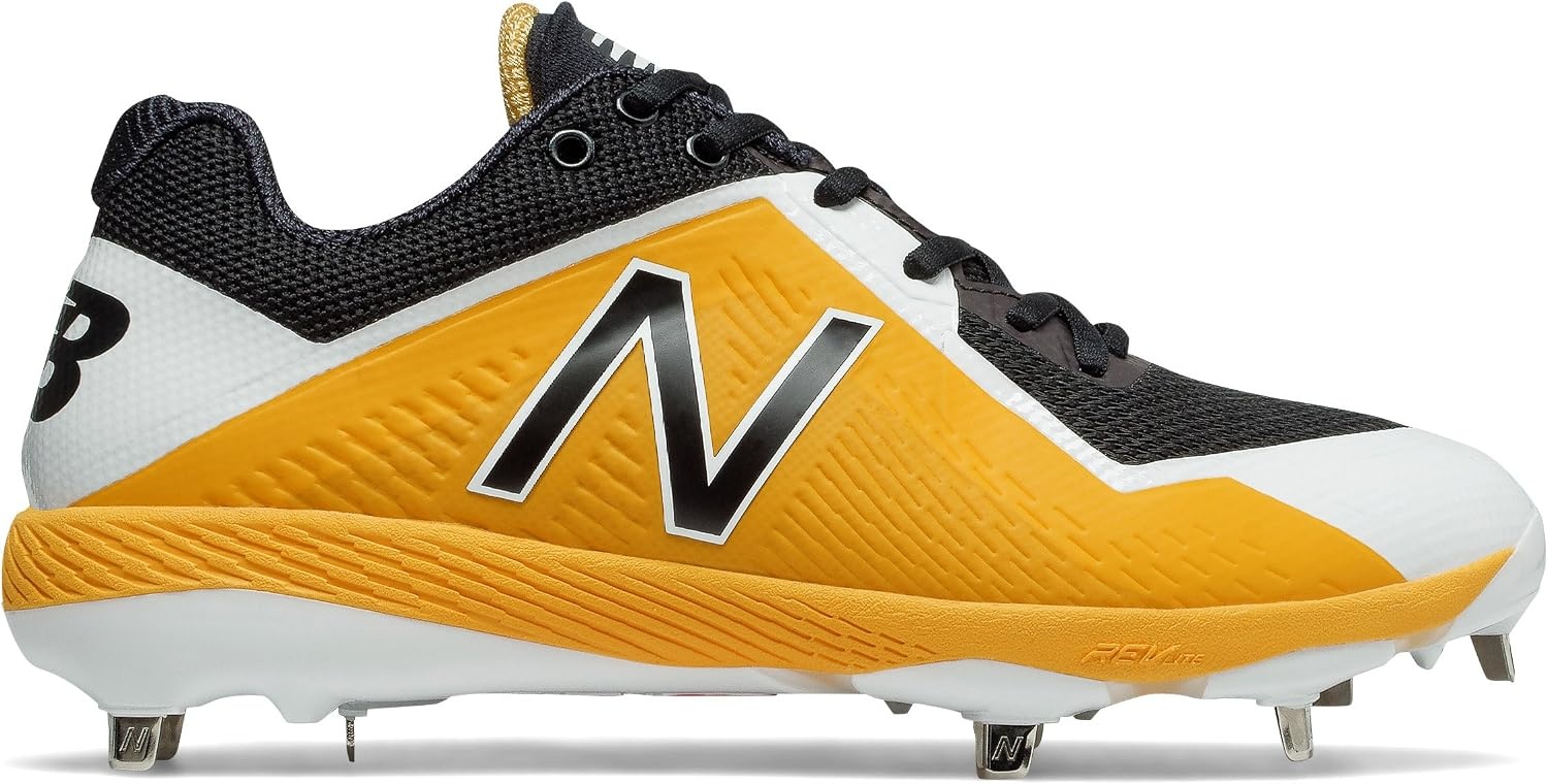 image:imageNew Balance Mens L4040v4 Metal Baseball ShoeBlackYellow