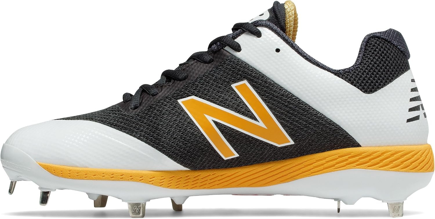 image:imageNew Balance Mens L4040v4 Metal Baseball ShoeBlackYellow