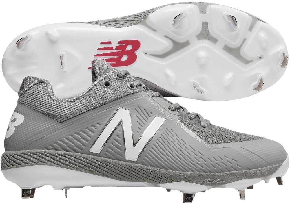 image:imageNew Balance Mens L4040v4 Metal Baseball ShoeGreyGrey