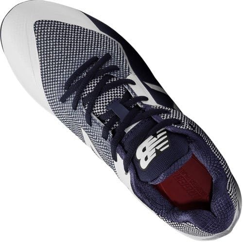 image:imageNew Balance Mens L4040v4 Metal Baseball ShoeNavyWhite