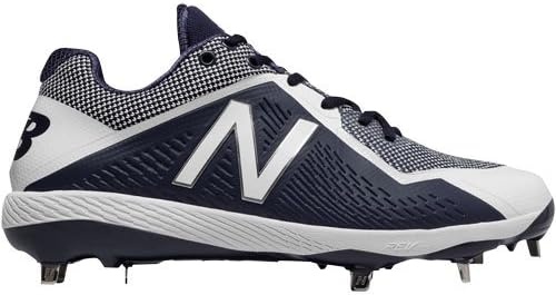 image:imageNew Balance Mens L4040v4 Metal Baseball ShoeNavyWhite