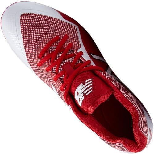 image:imageNew Balance Mens L4040v4 Metal Baseball ShoeRedWhite