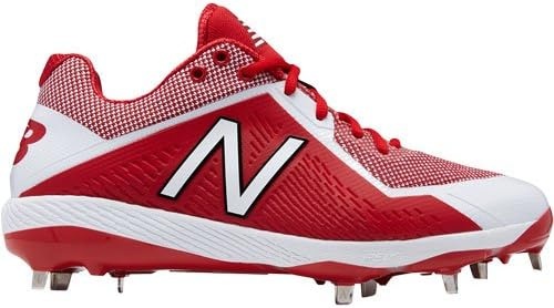 image:imageNew Balance Mens L4040v4 Metal Baseball ShoeRedWhite
