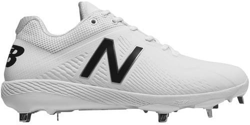 image:imageNew Balance Mens L4040v4 Metal Baseball ShoeSynthetic White