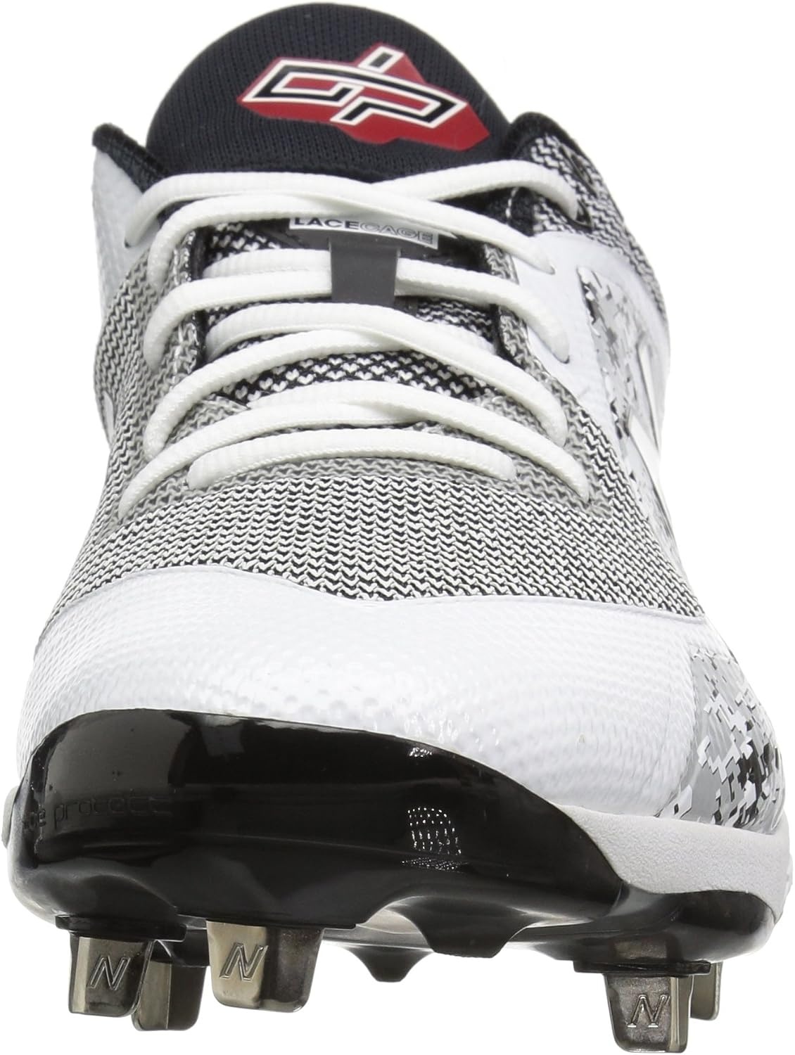 image:imageNew Balance Mens L4040v4 Metal Baseball ShoeWhiteCamo Green