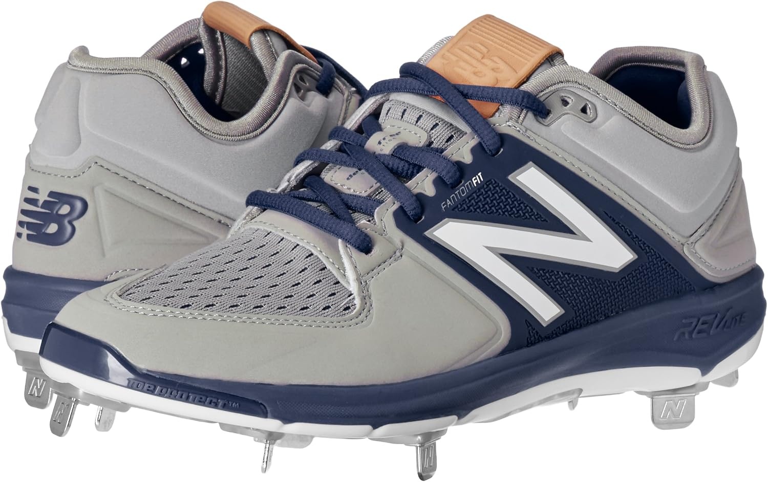 image:imageNew Balance Mens M3000v3 Metal Baseball ShoeGreyNavy