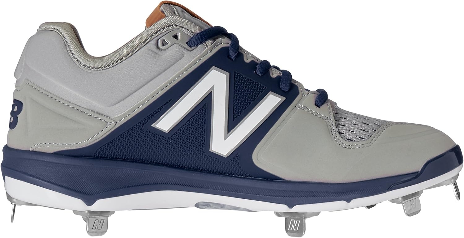 image:imageNew Balance Mens M3000v3 Metal Baseball ShoeGreyNavy