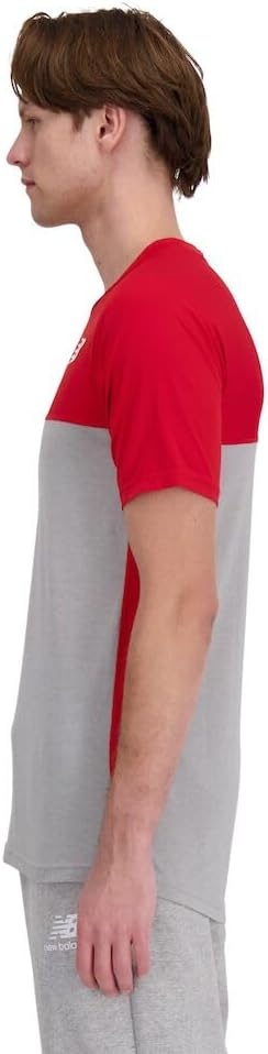 image:imageNew Balance Mens Ss Asym Baseball Top LeftTeam Red