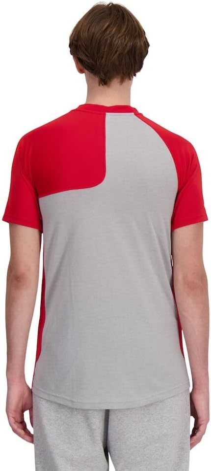 image:imageNew Balance Mens Ss Asym Baseball Top LeftTeam Red