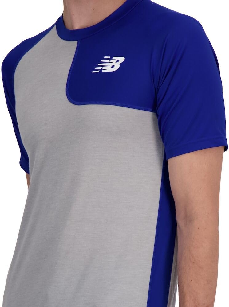 image:imageNew Balance Mens Ss Asym Baseball Top LeftTeam Royal