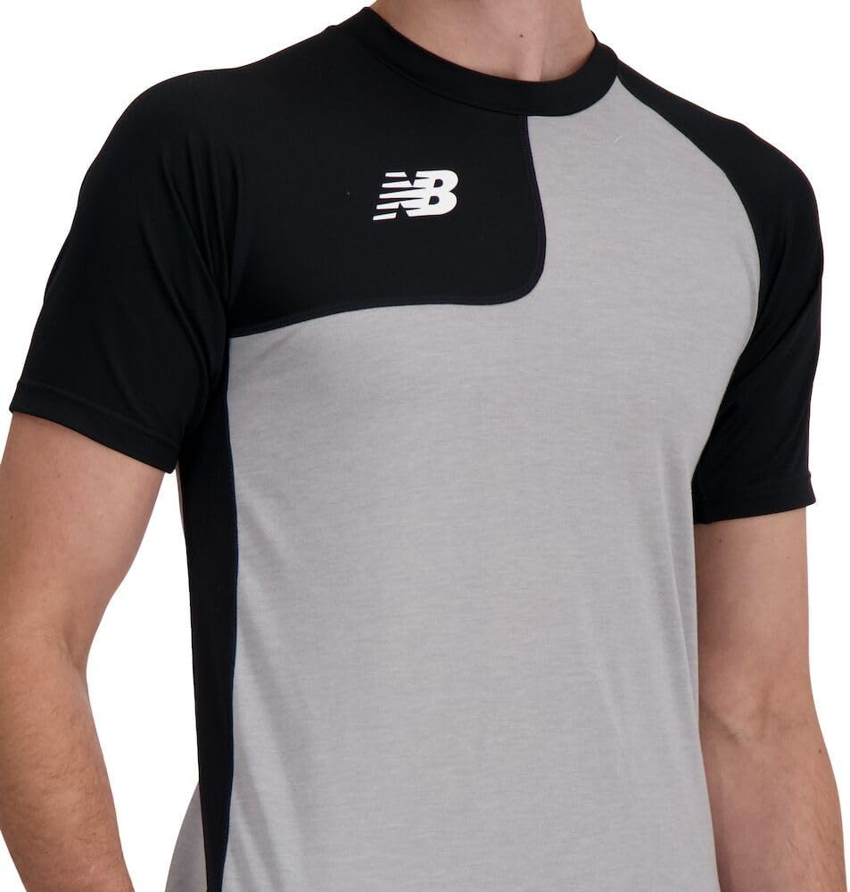 image:imageNew Balance Mens Ss Asym Baseball Top RightBlack