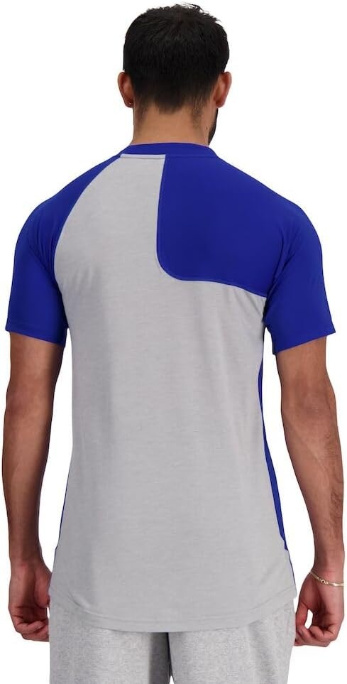 image:imageNew Balance Mens Ss Asym Baseball Top RightTeam Royal