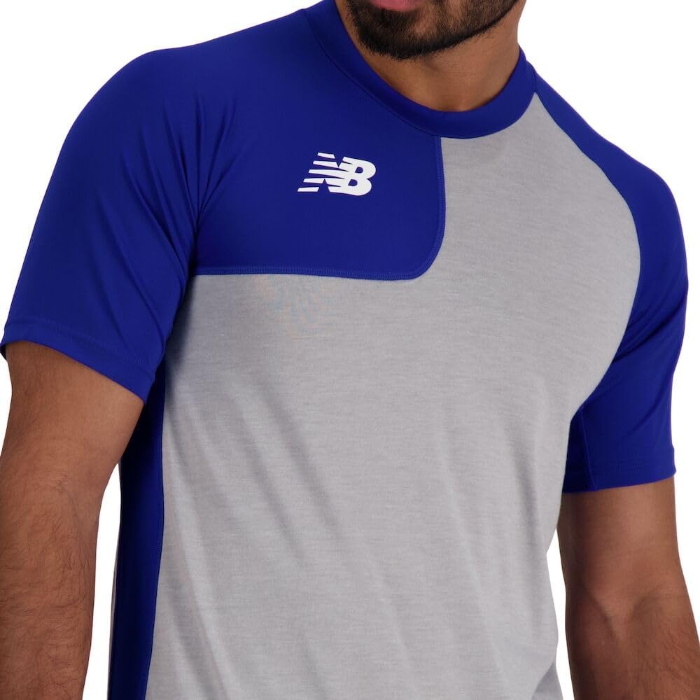 image:imageNew Balance Mens Ss Asym Baseball Top RightTeam Royal