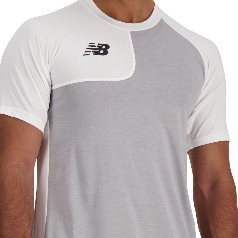image:imageNew Balance Mens Ss Asym Baseball Top RightWhite