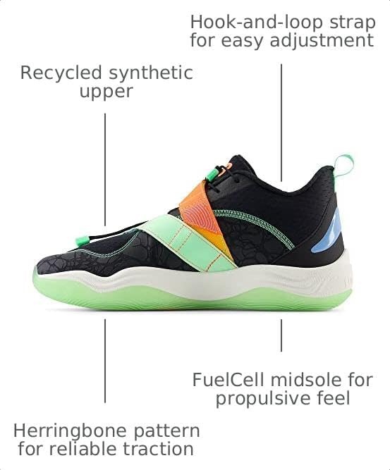image:imageNew Balance Unisex Adult FuelCell Lindor 2 PreGame Baseball ShoesBlackNeon DragonflyElectric Jade
