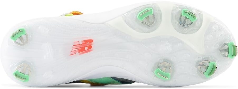 image:imageNew Balance Unisex Adult FuelCell Lindor V2 Metal Baseball ShoesTeam Away GreyNeon DragonflyElectric Jade