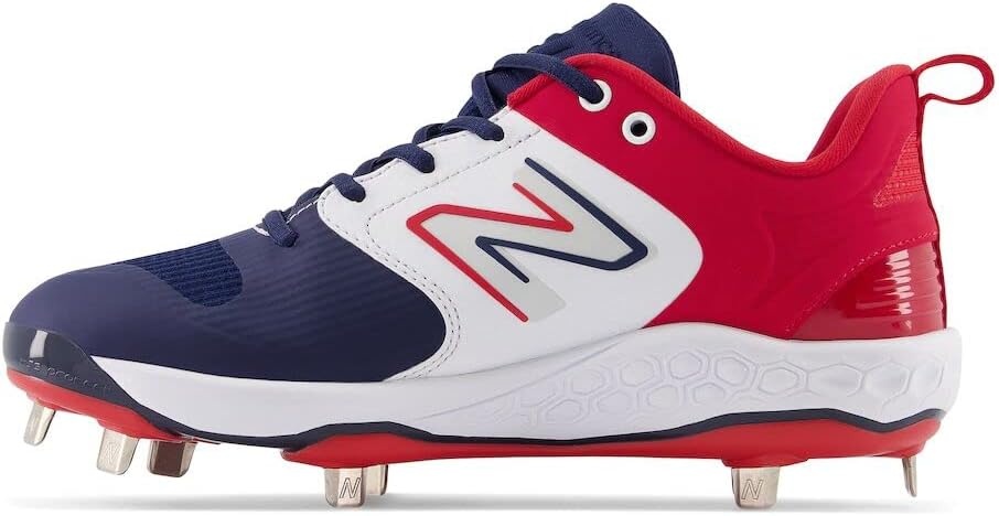 image:imageNew Balance Womens Fresh Foam X Velo V3 MetalRedWhiteNavy Blue