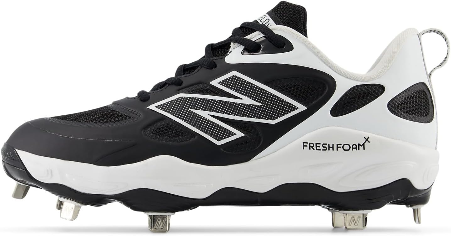 image:imageNew Balance Womens Fresh Foam X Velo V4 Metal Softball ShoesBlackWhite