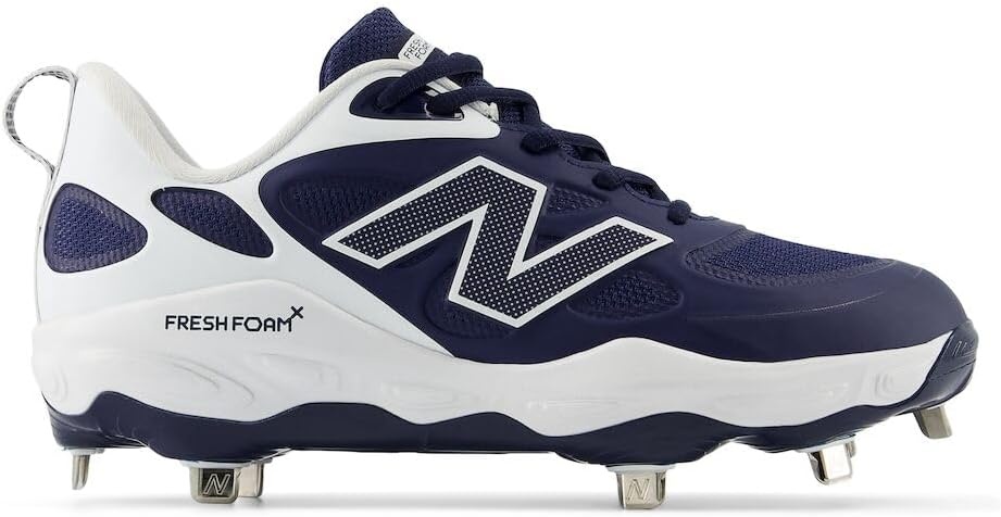 image:imageNew Balance Womens Fresh Foam X Velo V4 Metal Softball ShoesTeam NavyWhite