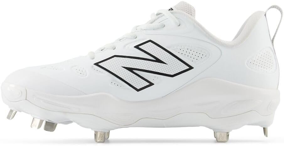 image:imageNew Balance Womens Fresh Foam X Velo V4 Metal Softball ShoesWhite SyntheticBlack