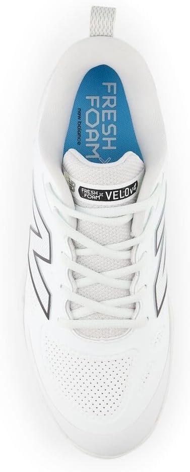 image:imageNew Balance Womens Fresh Foam X Velo V4 Metal Softball ShoesWhite SyntheticBlack