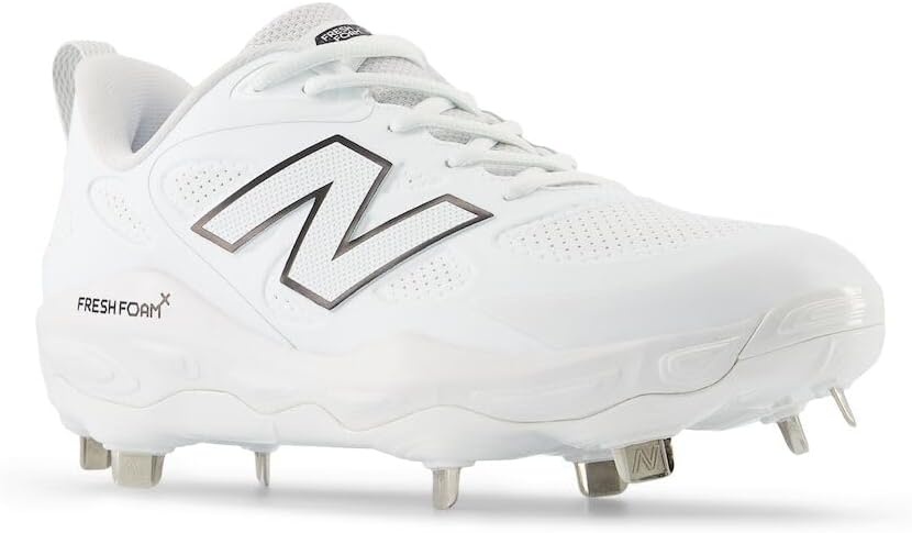 image:imageNew Balance Womens Fresh Foam X Velo V4 Metal Softball ShoesWhite SyntheticBlack