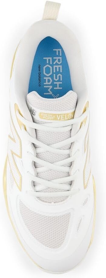 image:imageNew Balance Womens Fresh Foam X Velo V4 Metal Softball ShoesWhiteGold