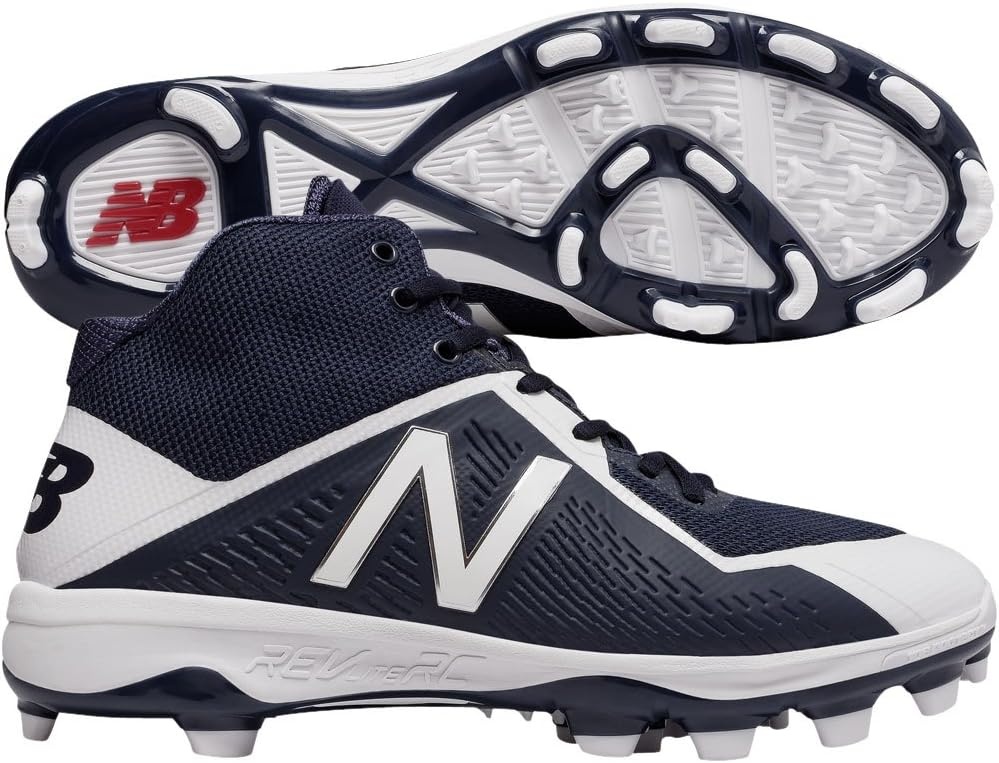 image:imageNew Balance mens 4040 V4 Tpu Molded Mid CutNavyWhite
