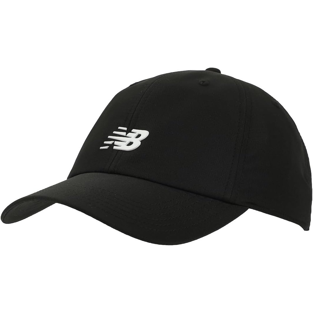 image:imageNew Balance Adult Unisex 6 Panel Lightweight Adustable Performance Workout Gym Running HatNatural Black