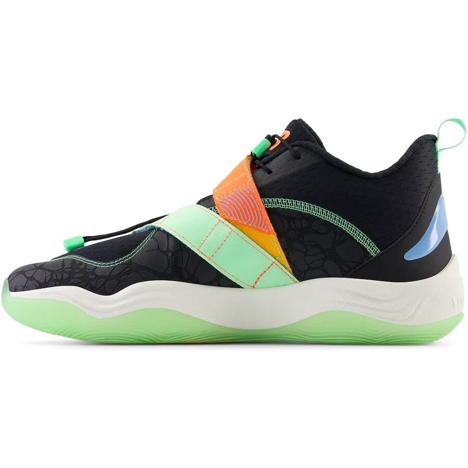 image:imageNew Balance FuelCell Lindor v2 OffField Baseball CleatsBlackNeon DragonflyElectric Jade