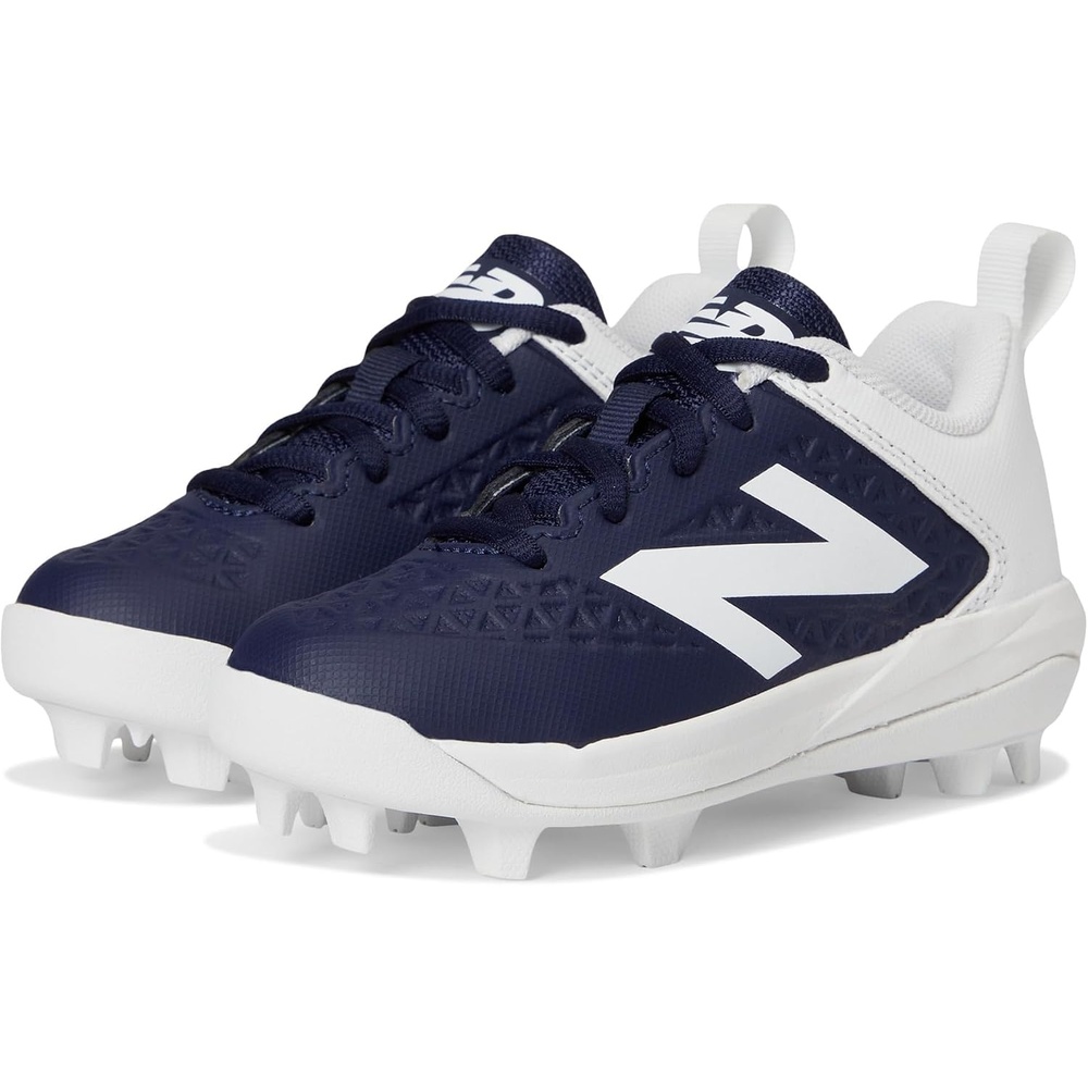 image:imageNew Balance Kids 4040 V8 RubberMolded Baseball ShoeTeam NavyWhite